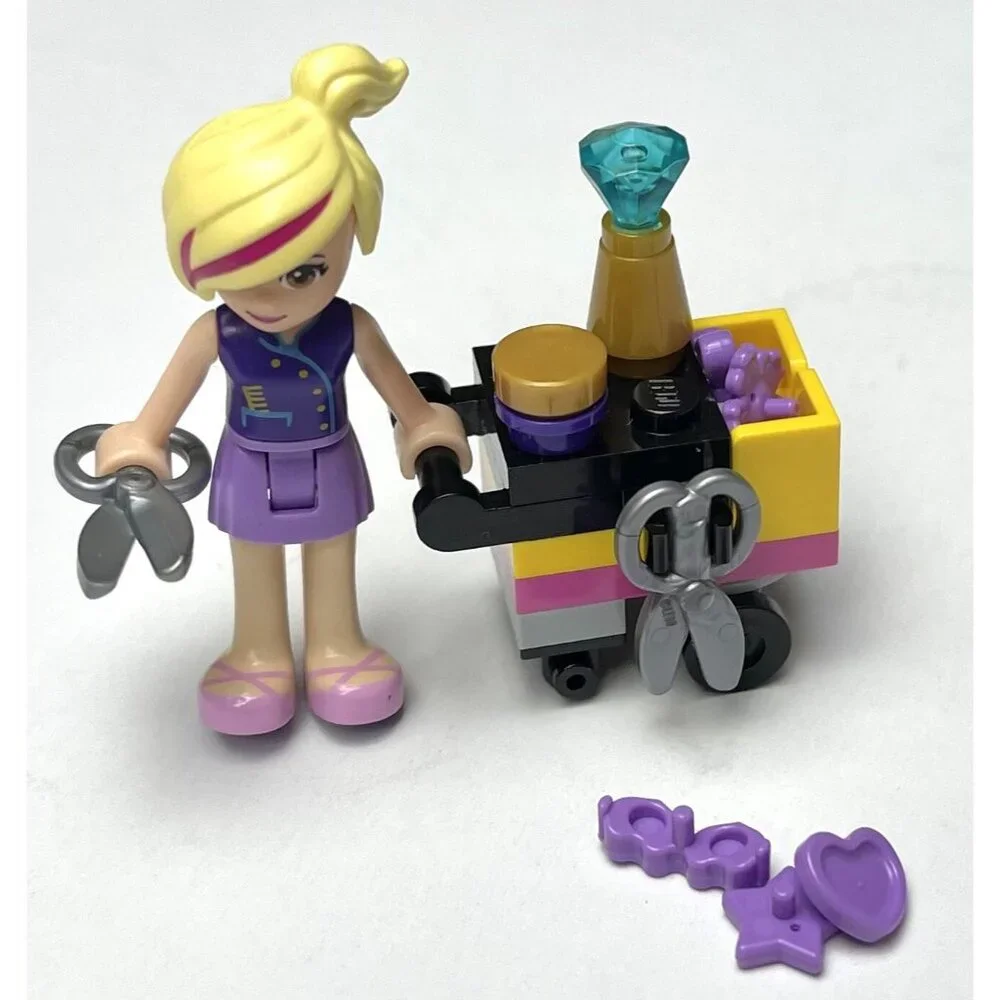 LEGO Friends #41093 HEARTLAKE HAIR SALON INCOMPLETE w/ Instructions *1pc Missing